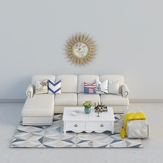Urban Living Room 3D model
