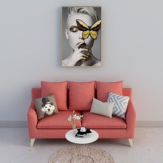 Modern Living Room Set 3D model