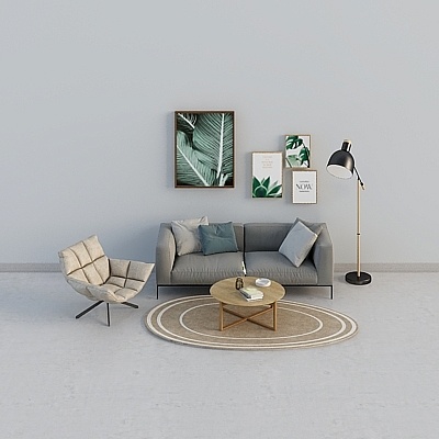 Modern style-a lot of people sofa-fabric sofa combination