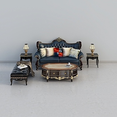 Royal Living Room 3D model