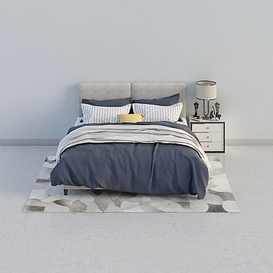 Cozy Retreat Bedroom 3D model