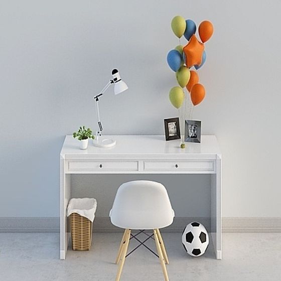 Youthful Desk 3D model for Modern Interiors