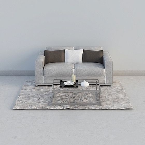 Urban Living Room Sofa 3D model for Modern Interiors