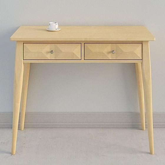 Clear Maple Story Dresser and Desk Combination 3D Model