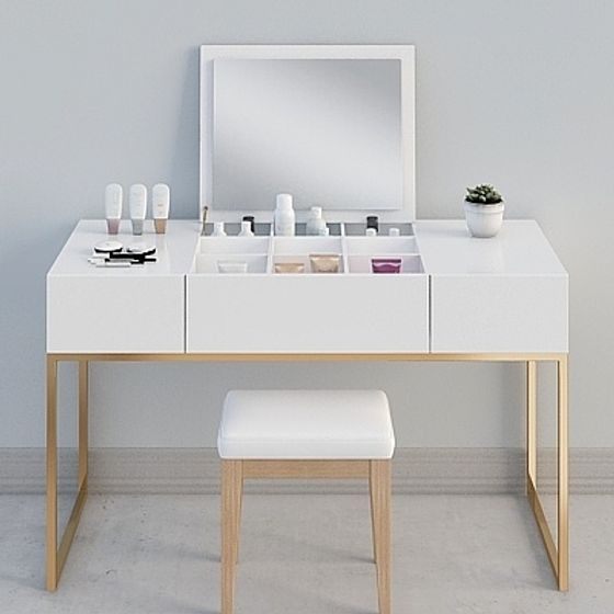 Modern Minimalist Makeup Vanity 3D model