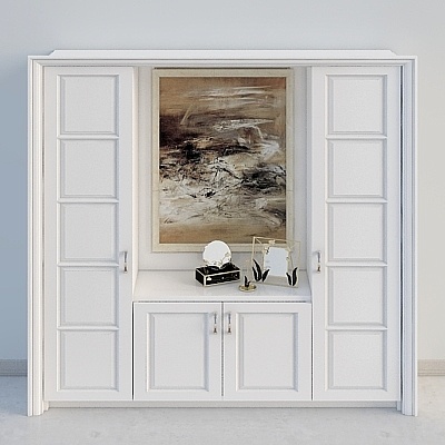 Mosaic vestibule Cabinet combination