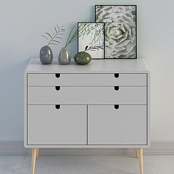 Mid-Century Modern Dresser 3D model