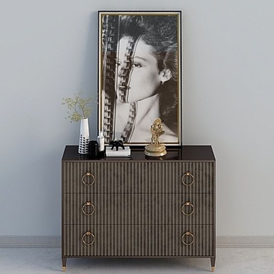 Urban Minimalist Dresser 3D model