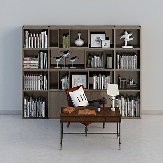 Urban Library 3D model for Modern Interiors