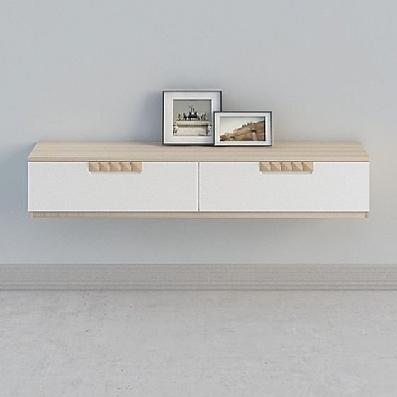 Modern Minimalist Floating Cabinet 3D model