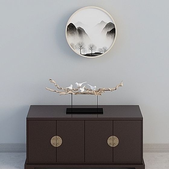 Elegant Low-Poly Nature-Inspired 3D Model