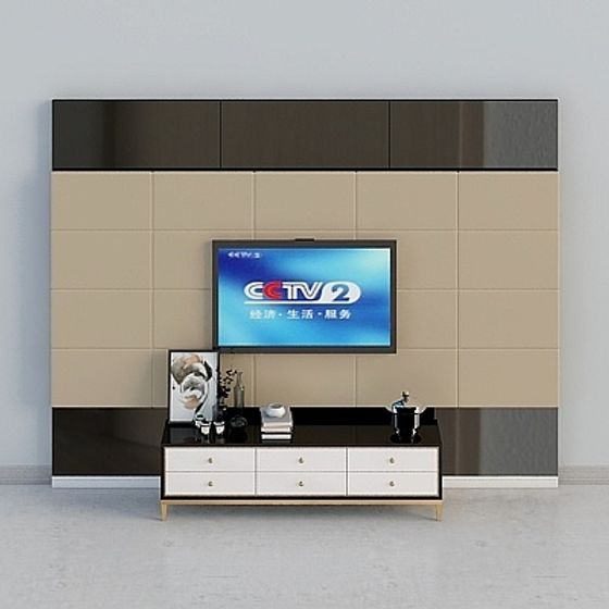 Stylish 3D Model TV Cabinet for Contemporary Homes