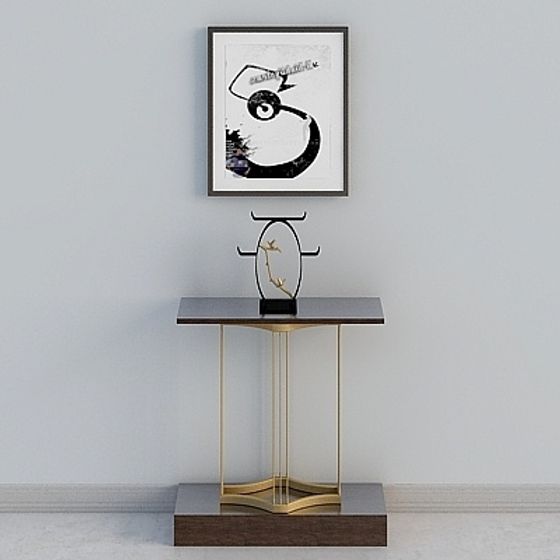 Minimalist Console Table 3D model