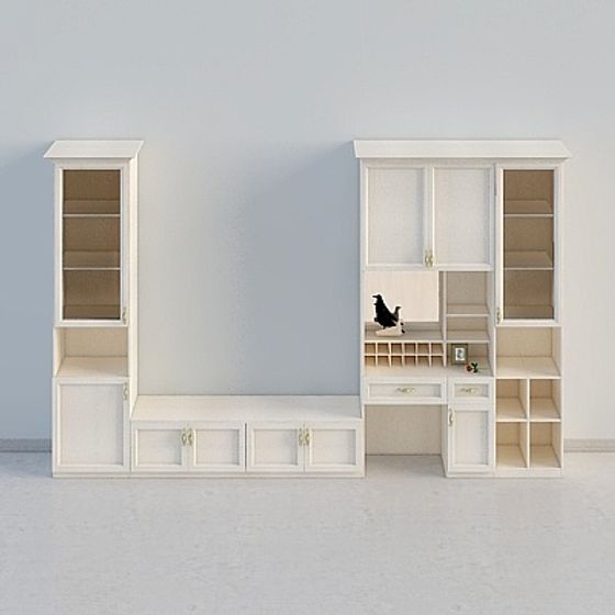 Urban Elegance Wall Unit 3D Model