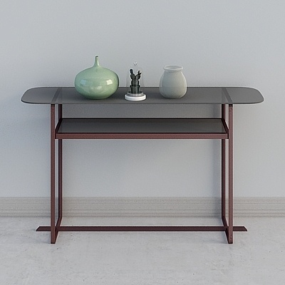 Youfan Arts - Portopo Modern Minimalist Entry Console Corridor Table Wall-mounted Set