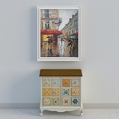 Rain Alley Gallery Cabinet 3D model