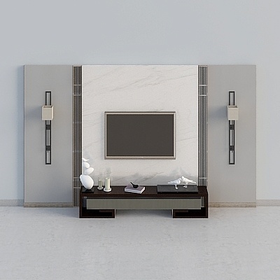 国家-モデルルーム-中華レストラン-テレビ背景のコンビネーション