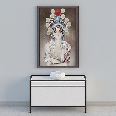 Armoires de rangement en bois massif de style chinois noir et blanc et