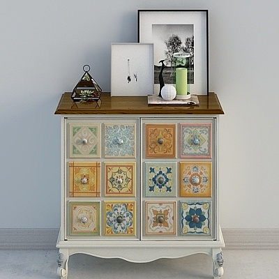 Youfan Art UvanAccent Neoclassical painted Gantry Cabinet double