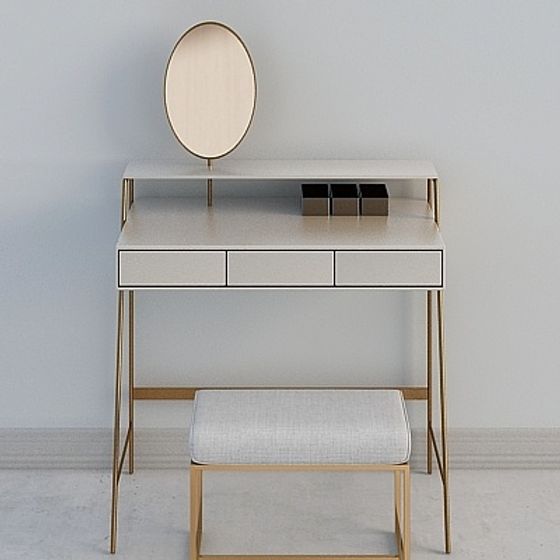 Minimalist Vanity Table 3D model