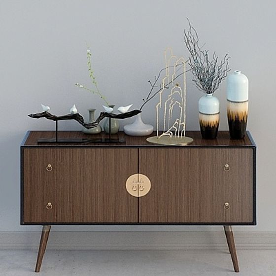 New Chinese Style Sideboard 3D model