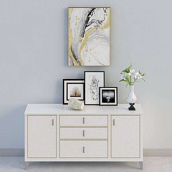 Urban Elegant Side Cabinet 3D model