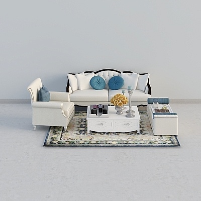 European fabric many people sofa combination