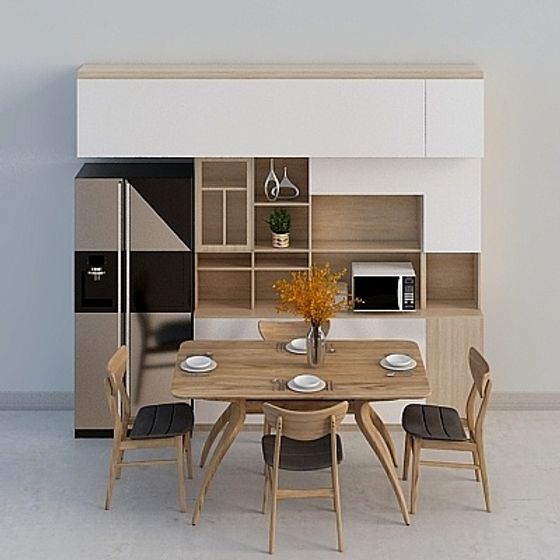 Urban Dining Set 3D Model