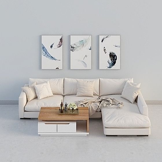 Urban Living Room 3D model