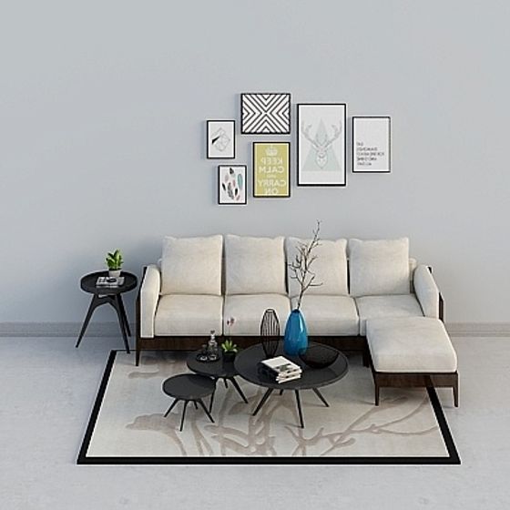 Urban Living Room Sofa 3D model