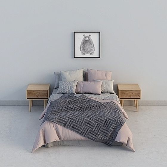 Cozy Retreat Bedroom 3D model