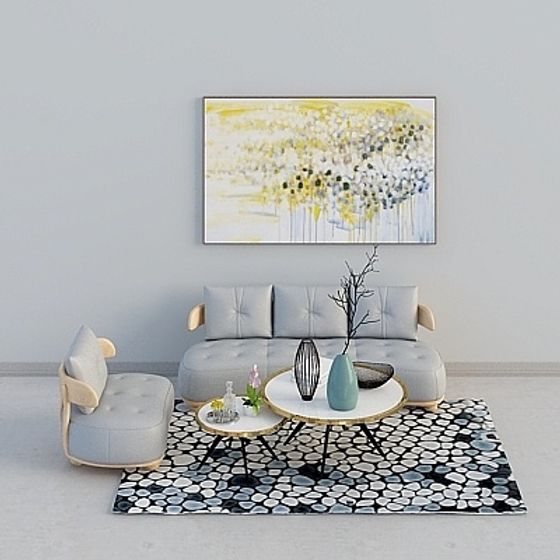 Urban Oasis 3D Model for Contemporary Interiors