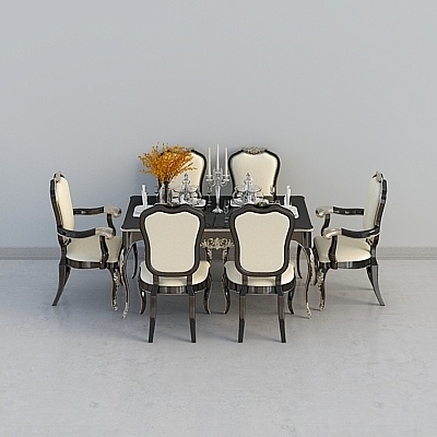 Shanghai Fu jump family-gilt romantic-dining room-dining table a