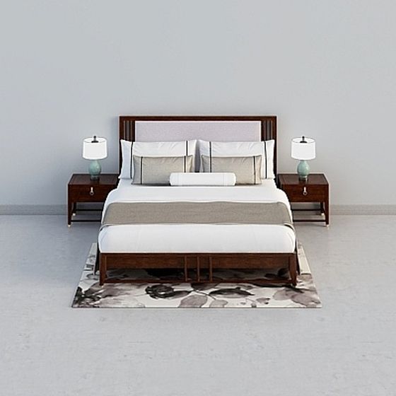 Urban Retreat Bed 3D model