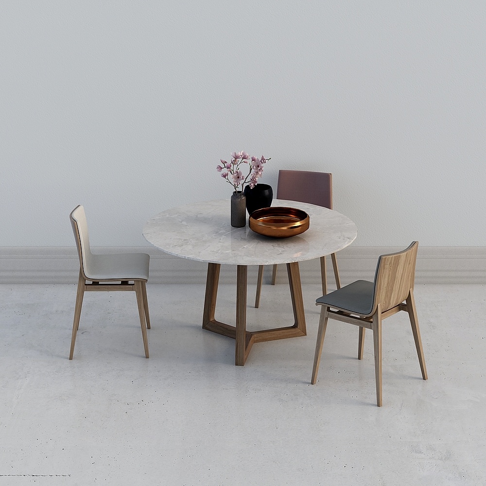 Ensemble de table à manger gris du restaurant de Jane