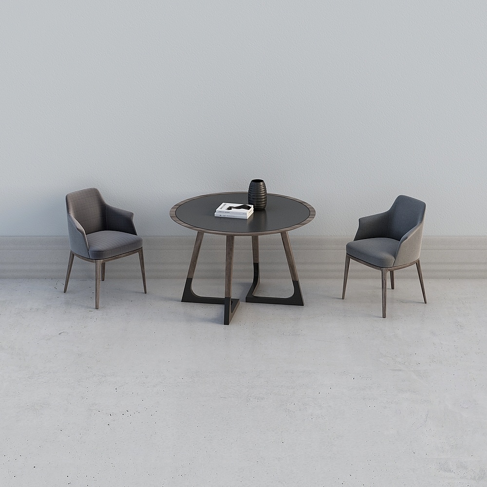 Set da pranzo di gruppo con tavolo nero del ristorante Jane