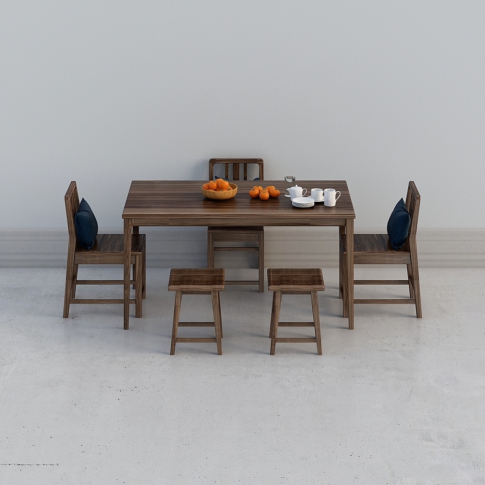 Ensemble de salle à manger combiné de table de salle à manger en bois du restaurant chinois