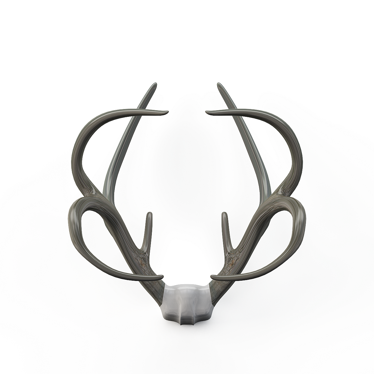 Realistic Antler Pendant 3D Model – Detailed Natural Textures