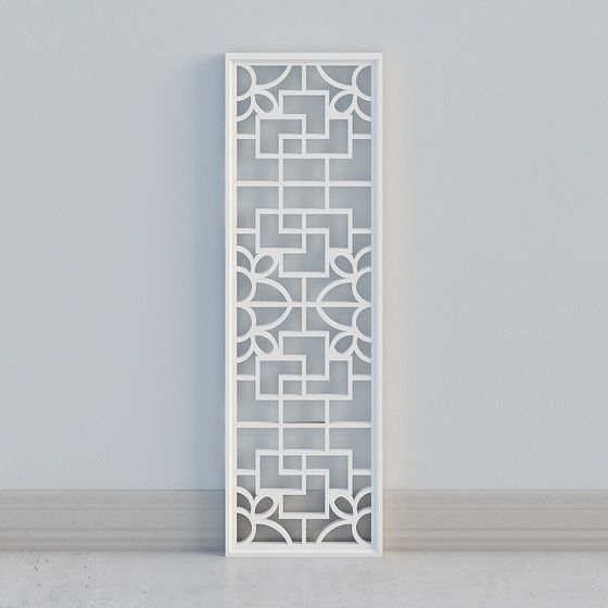 Geometric Low-Poly 3D Model for Modern Interiors