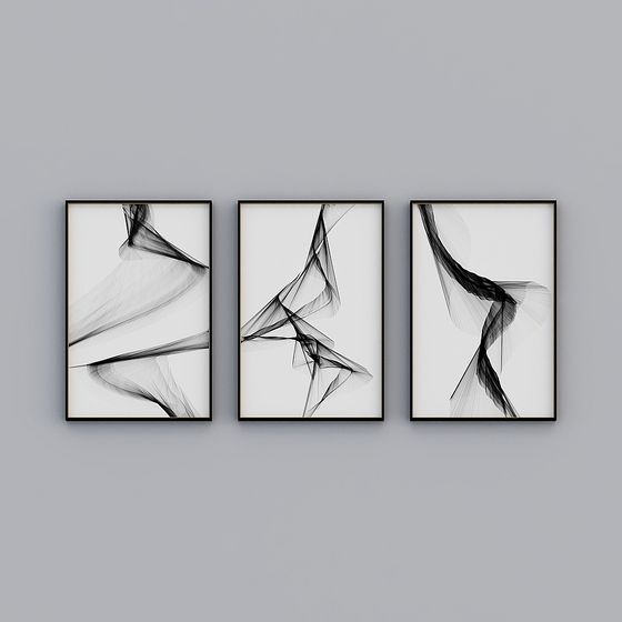 Flowing Light Triptych 3D model