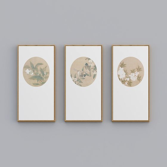 Vintage Floral 3D Model Collection