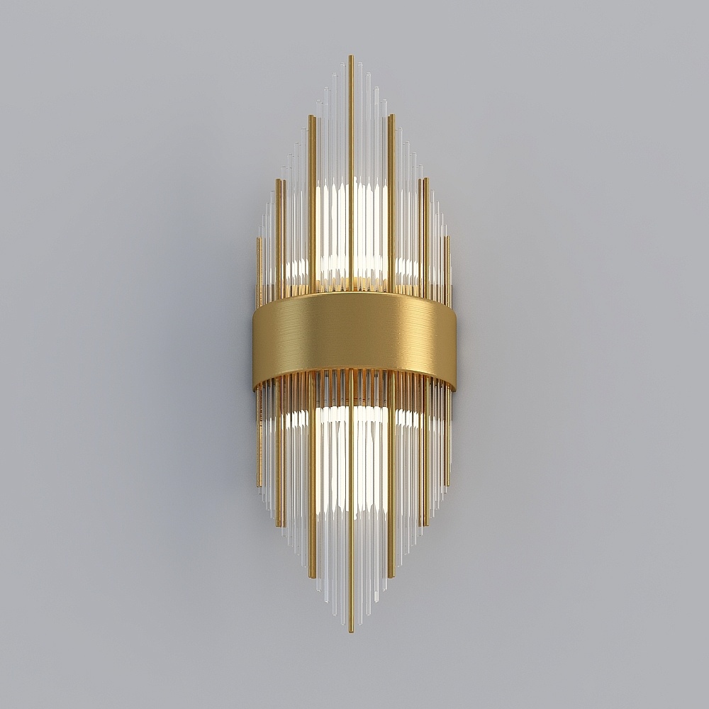 Three-dimensional Lighting City·XJDS-Post-modern Light Luxury Guest Restaurant Study Bedroom Crystal Wall Lamp-MB523