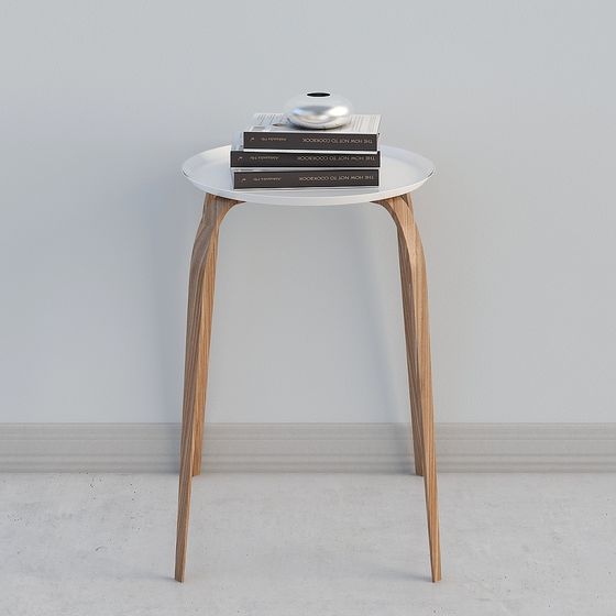 북유럽 화이트 사이드 테이블