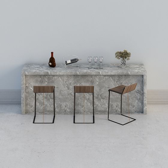 Bancone Bar Grigio Moderno