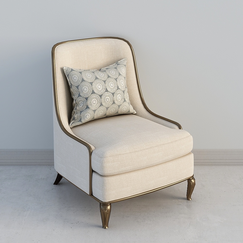 American white single sofa Single Sofa