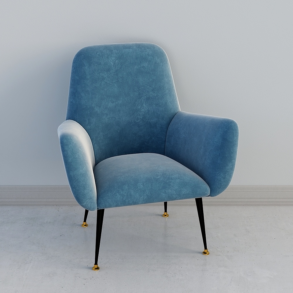 Modern blue single sofa Single Sofa