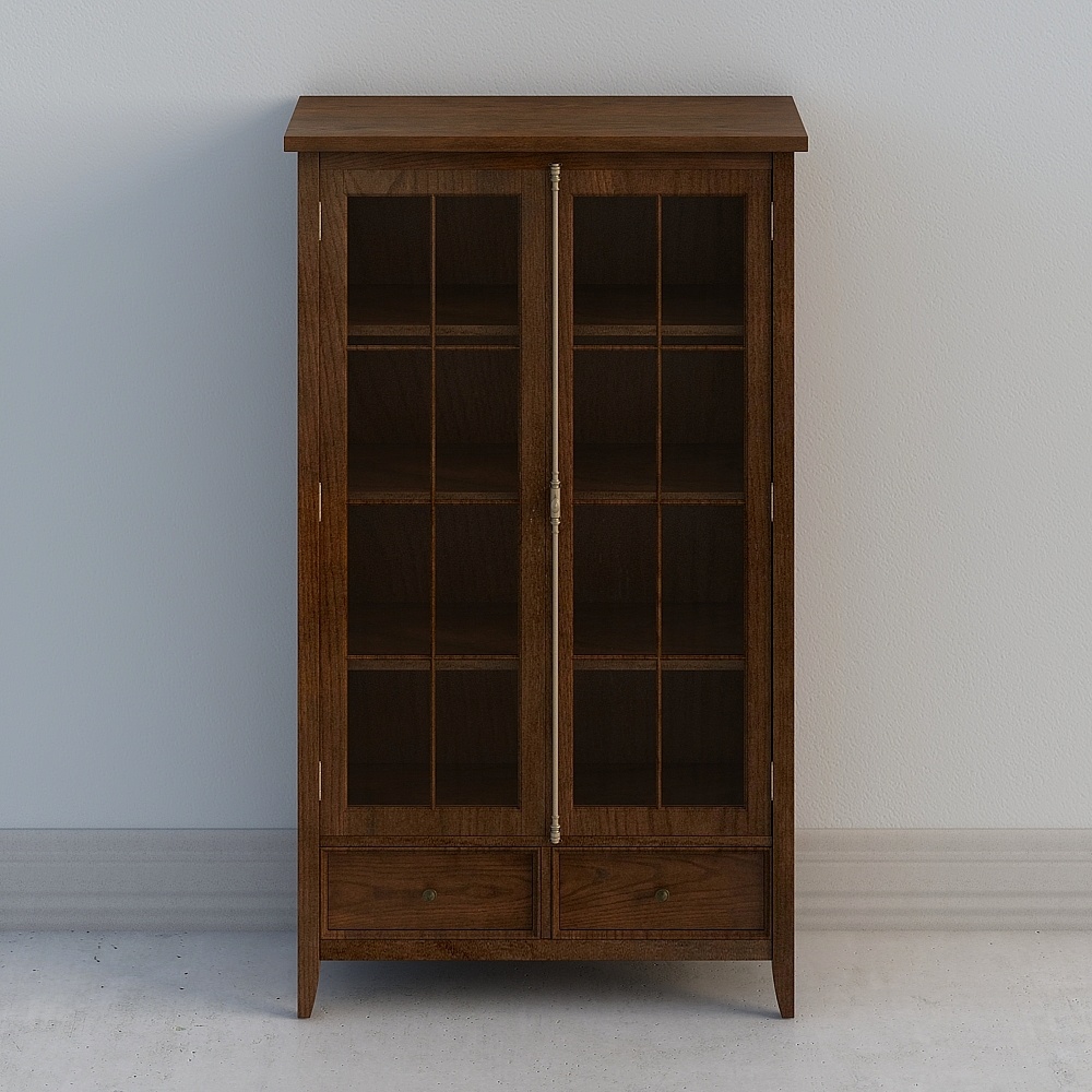 Armadio Portabiblioteca in Legno Massiccio Youfan Art Payne/Americano