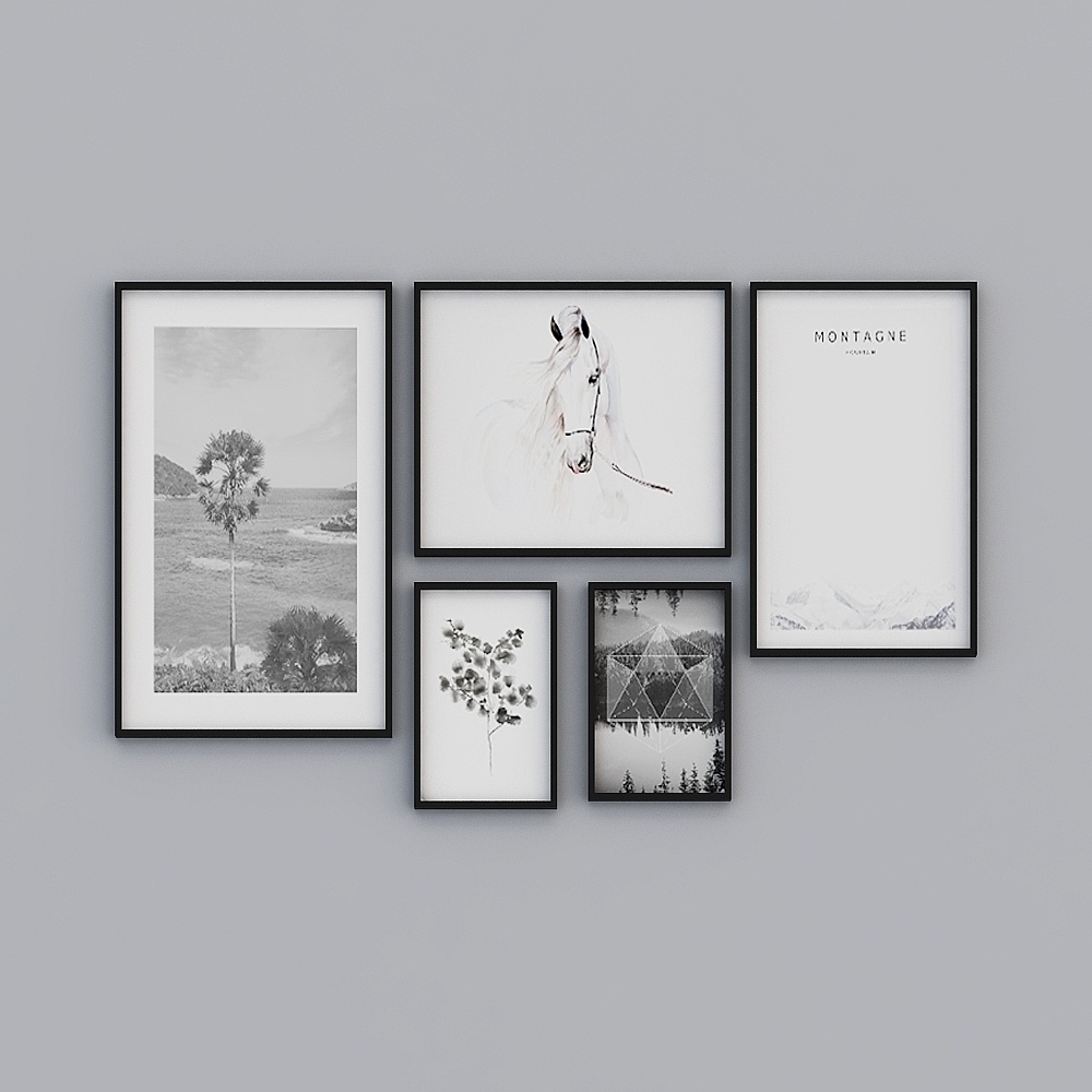 Wall Art Gallery 3D model