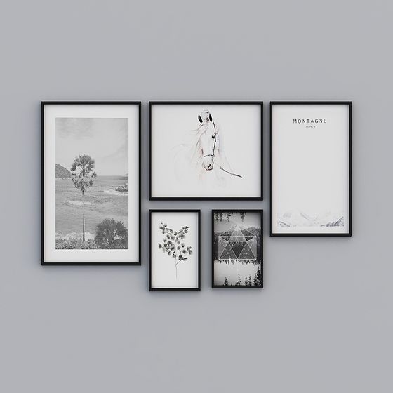 Wall Art Gallery 3D model