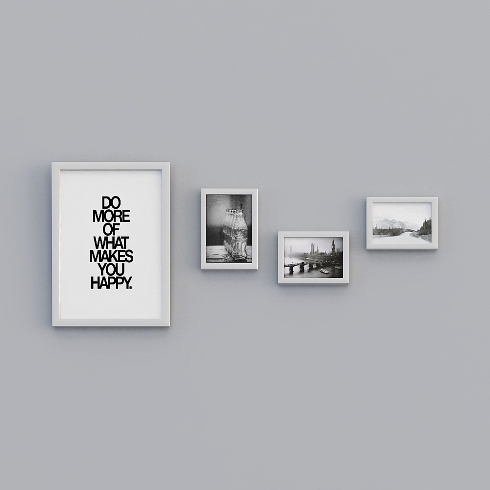 Modern white photo wall Photograph